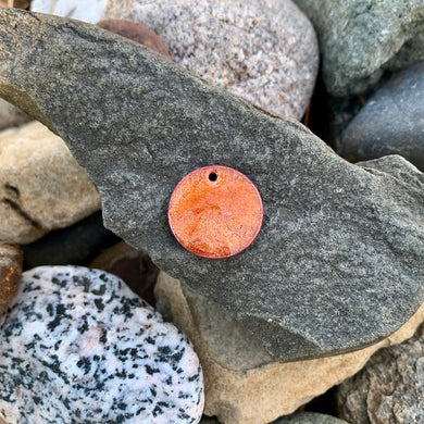 Translucent Orange Coin Pop - Flat